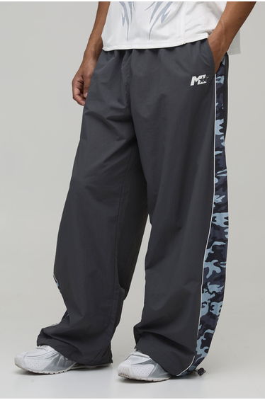 Extreme Parachute Camo Panel Track Pants - grey