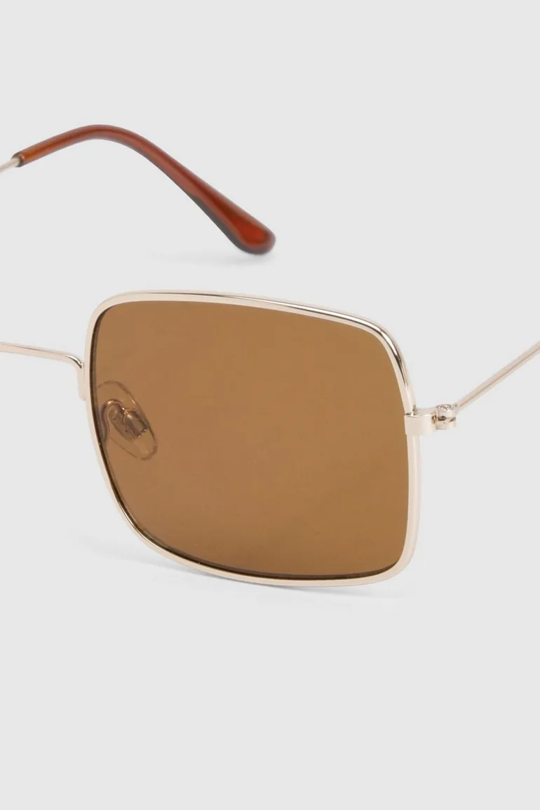 Metal Frame Square Sunglasses - 3