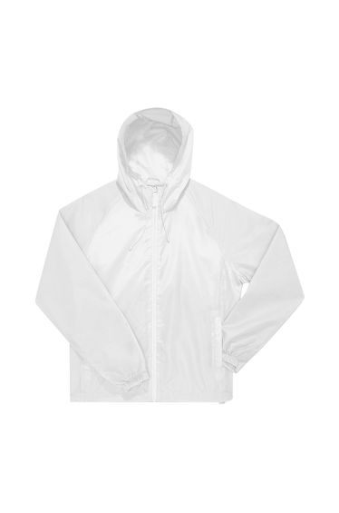 B&C Unisex Adult #Reset Windbreaker - White