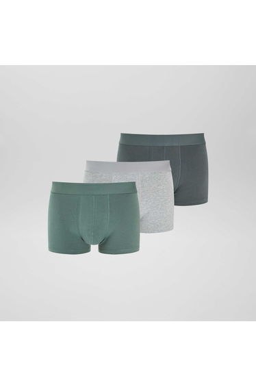 Pack of 3 plain boxers KHAKI