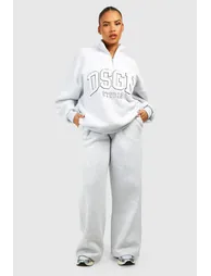 Plus Applique Dsgn Studio And Straight Leg Jogger Tracksuit