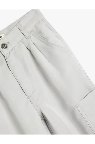 بنطلون بناتي - رمادي 