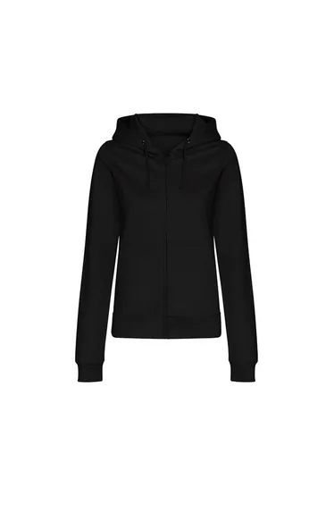 Awdis Womens/Ladies College Hoodie - Deep Black