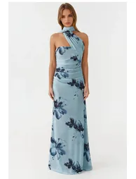 Strapless Printed Maxi Dress - 2