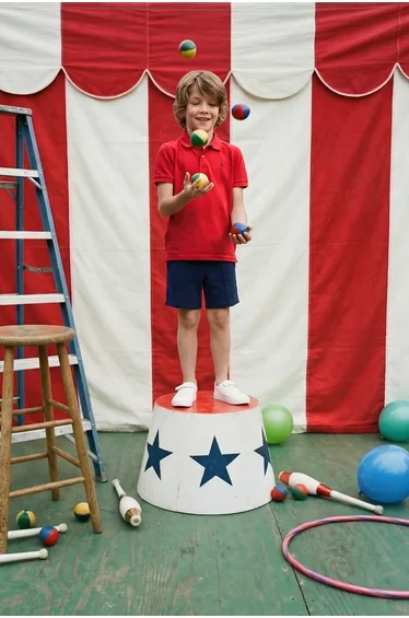 Red Boy's Plain Knitted Bottom - Top Set