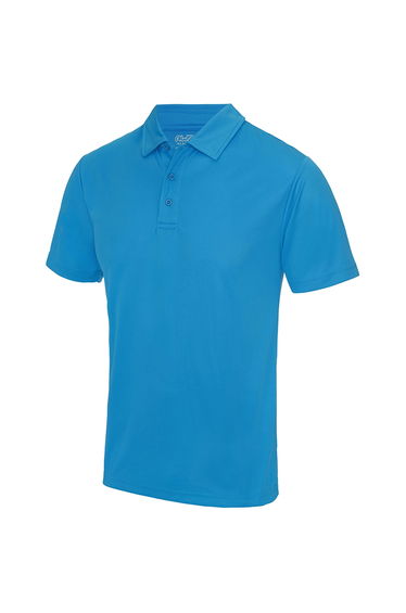 AWDis Just Cool Mens Plain Sports Polo Shirt - Sapphire Blue