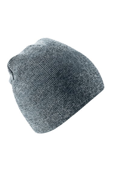 Beechfield Plain Basic Knitted Winter Beanie Hat - Antique Grey