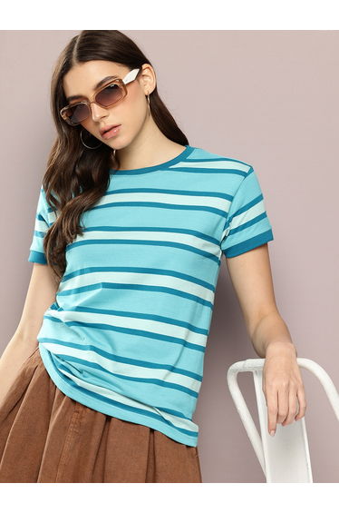 Women Regular Striped T-Shirt
