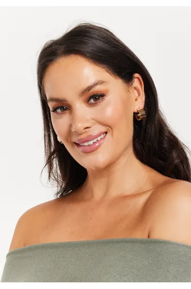 Circling Bliss Hoops Gold Earrings