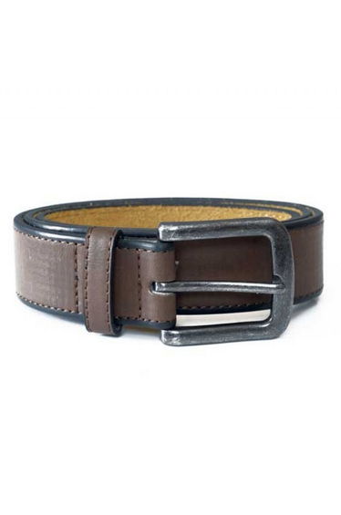 Duke Mens Avant King Size Burnished Edge Belt - Brown
