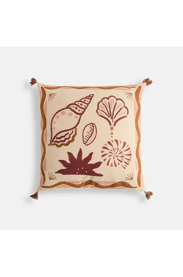Kiana Square Cushion Cover in Cotton, 45 X 45cm