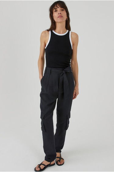 Cigarette Trousers with Utility Pockets, Length 30"