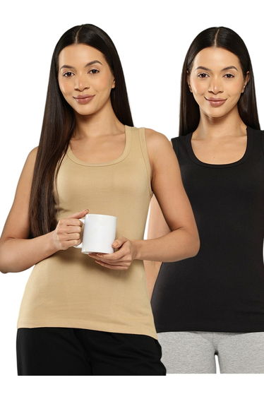 Pack of 2 - Cotton Blend Thermal Camisole