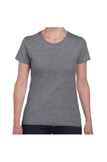 Gildan Womens/Ladies Heather Cotton Heavy T-Shirt - Graphite Heather