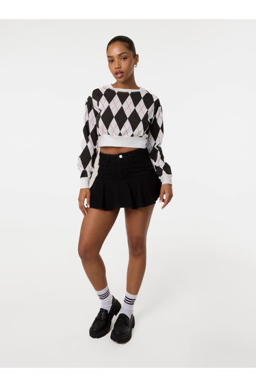Long Sleeve Diamond Top