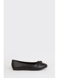 Wide Fit Paige Wrap Detail Ballet Flats - 1