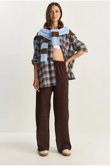 LUCCI High Waist Wide Leg Pants