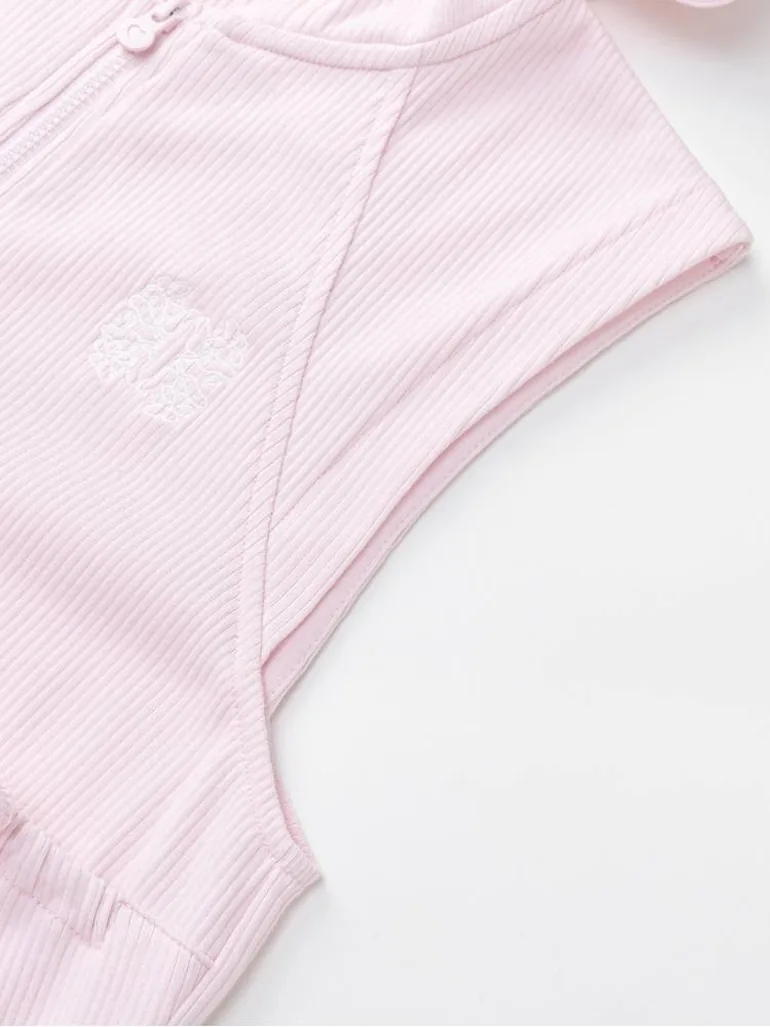 Girls' Hooded Vest and Pants Set - 5