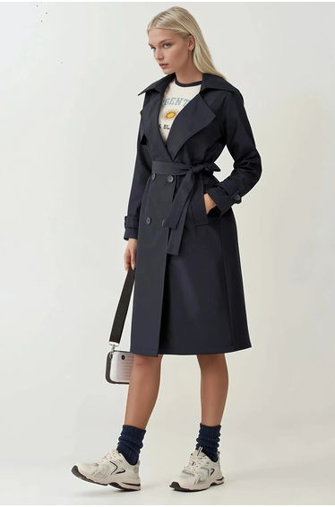 BDART Double Breasted Lined Trench Coat