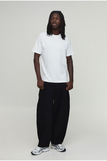 Essential Barrel Fit Jeans - true black