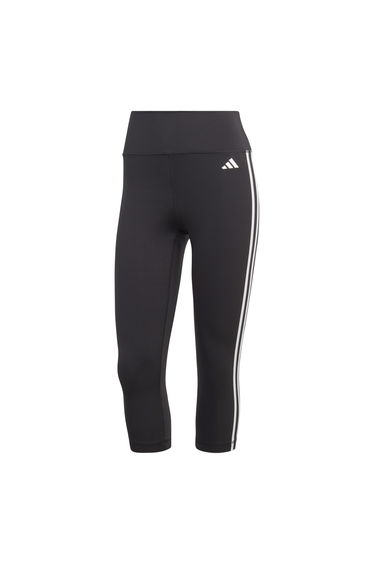 Train Essentials 3-Stripes High-Waisted 3/4 Leggings