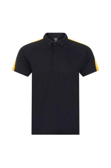 Finden & Hales Unisex Adult Team Polo Shirt - Black/Gold