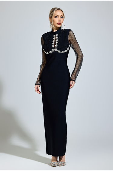 Kundera Black Diamond Bandage Dress