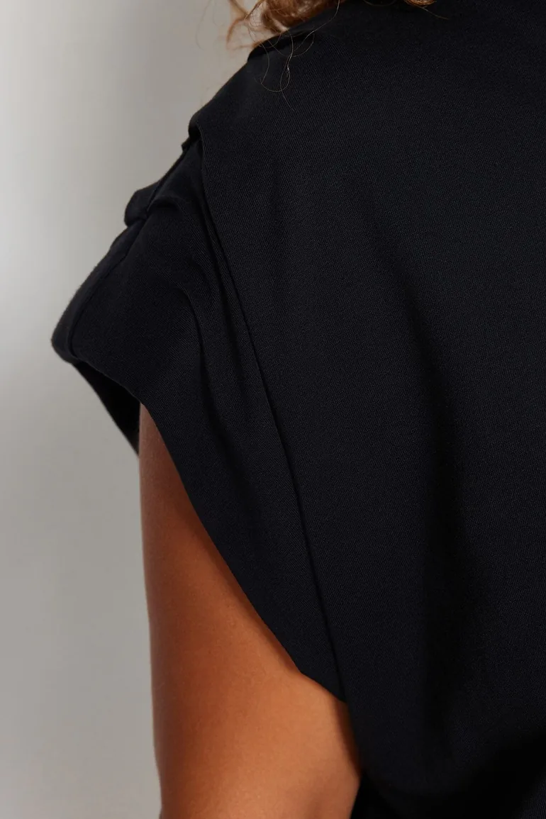 Plus Size Blouse - Black - Relaxed fit - 5