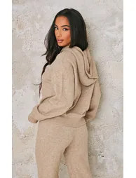 هودي صوف بيج محبوك و قبعة - للمقاسات الصغيرة - 2