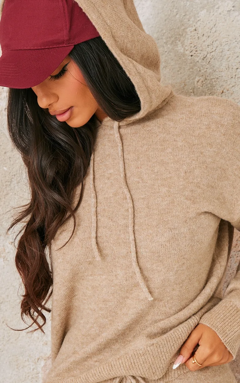 هودي صوف بيج محبوك و قبعة - للمقاسات الصغيرة - 3