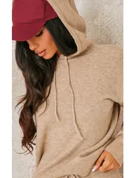 هودي صوف بيج محبوك و قبعة - للمقاسات الصغيرة - 3