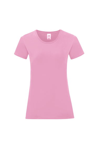 Fruit Of The Loom Womens/Ladies Iconic T-Shirt - Powder Rose