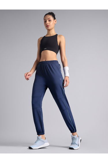 Women Navy Blue Run Forward Joggers