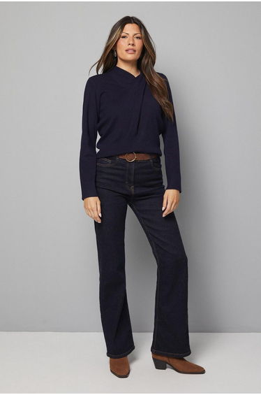 Wrap Neck Detail Jumper