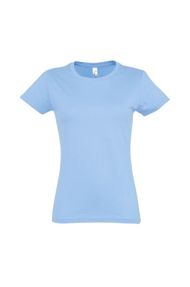 SOLS Womens/Ladies Imperial Heavy Short Sleeve T-Shirt - Sky Blue