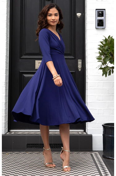 Annie Dress Short Petite (Eclipse Blue)