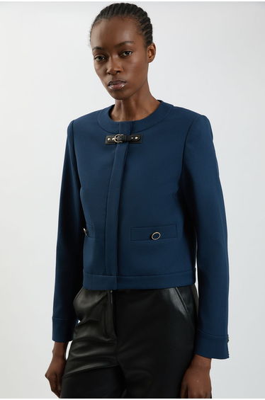 Trim Contrast Tailored Jacket