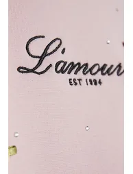 Girls Pink L'amour Rosette T-shirt - 2