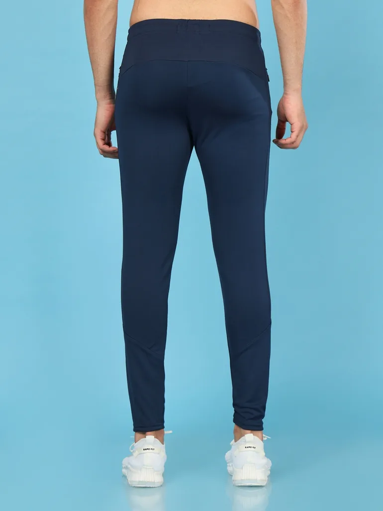 Men Solid Slim Fit Track Pants - 2