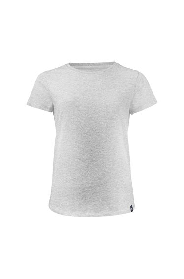 Harvest Womens/Ladies American U T-Shirt - Grey Melange