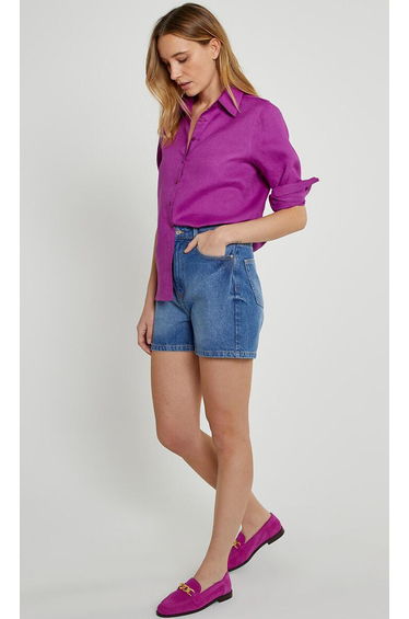 Denim High Waist Shorts