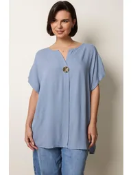 Short-Sleeve Tunic Top