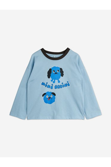Mini Rodini Baby Doggies Long Sleeve T-Shirt in Blue