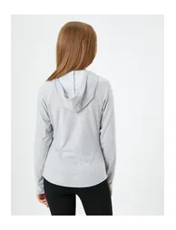 Hoodie Slim Sports Sweatshirt With Pocket - 3