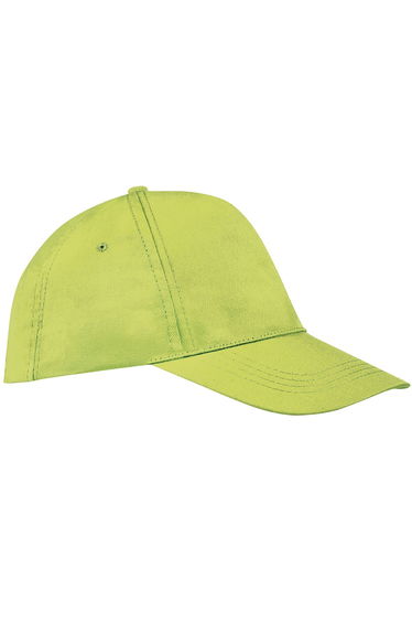 SOLS Unisex Buzz 5 Panel Baseball Cap - Apple Green