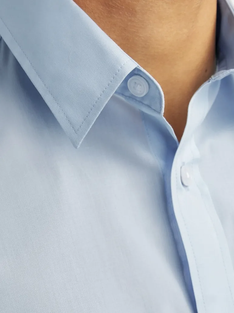 Solid Long Sleeves Shirt with Buttons - 4