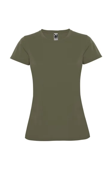 Roly Womens/Ladies Montecarlo Short-Sleeved Sports T-Shirt - Military Green
