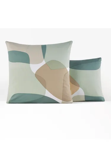 غطاء وسادة قطني مطبع