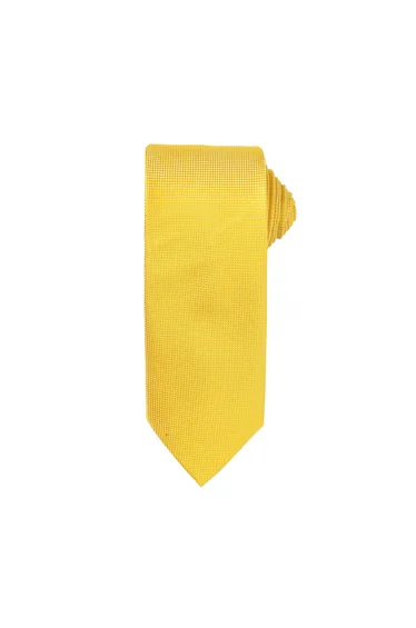 Premier Mens Micro Waffle Formal Work Tie (Pack of 2) - Sunflower