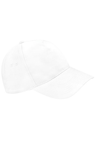Beechfield Unisex Ultimate 5 Panel Baseball Cap - White